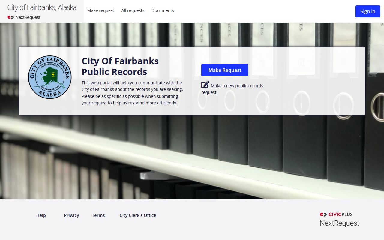 Fairbanks busted mugshots NextRequest portal
