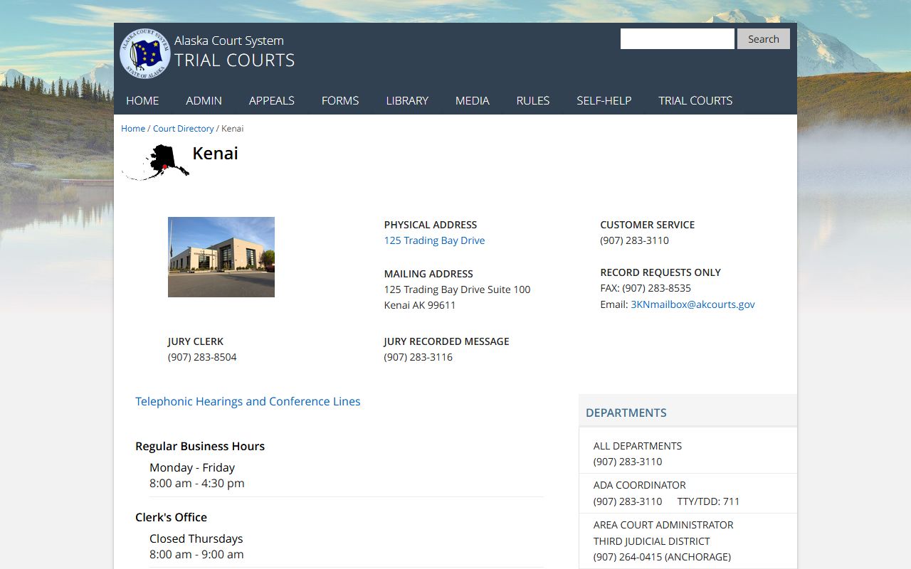 Kenai Peninsula Borough busted mugshots Kalifornsky court directory
