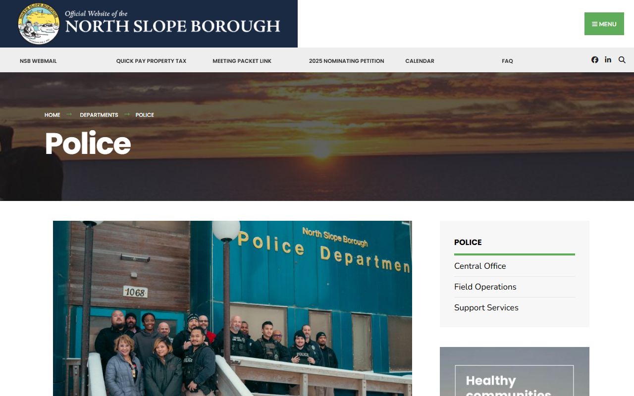 North Slope Borough busted mugshots police department page