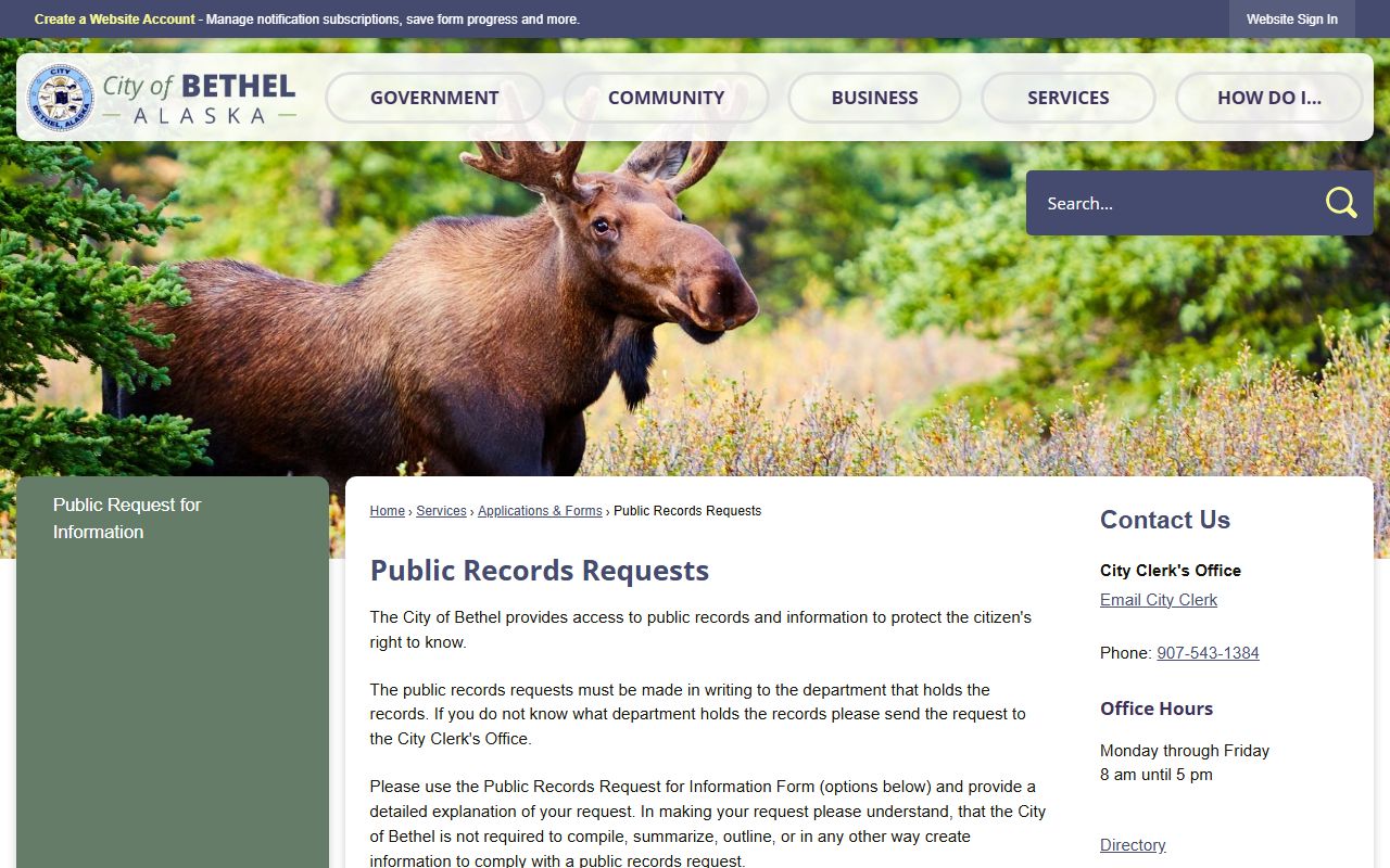 Bethel Census Area busted mugshots public records request page